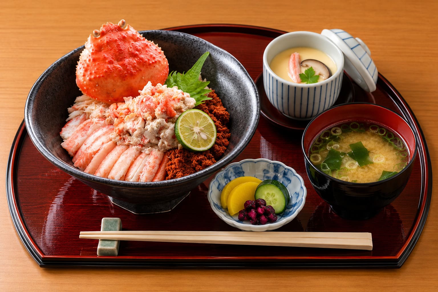 極！背甲かに丼画像